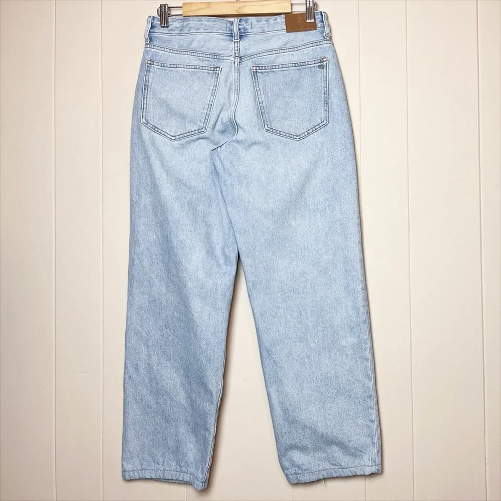 Madewell‎ Curvy Low-Slung Straight Jeans 26 light wash 100% cotton crossover